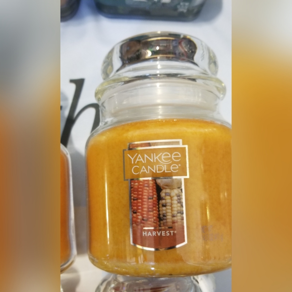 3/$42 medium jar candles - harvest